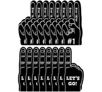 Foam Fan Finger | EVA Sports Noise Generators 16 Pieces - Sports Noise Makers Cheer Up Pompoms with Words We're Number 1 for Sports Parties