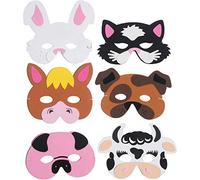 Foam Farm Animal Mask 6 astd in each pack
