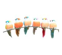 Foam Feather Birds - Small Artificial Birds for Crafting, Colorful Decorative Birds | Eco-Friendly Plant Decoration Birds, Bird Craft Supplies, Garden Vitality Enhancers for