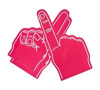 Foam Finger, 3Pcs Giant Foam Finger 18 Inch Number 1 Foam Hand Cheerleading Foam Fingers for Sports Events Games School Supplies, Red