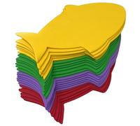 Foam Fish Cut Outs Fish Cutouts Fish Decoration Bulletin Board Cut Outs Fish Classroom Decor Fish Decorations Cutouts for Classroom Decoration 6" Medium Large Die Cut Shapes Foam Crafts for Kids 24 Pc