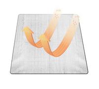 Foam Foil Mat for Camping | 200x200cm Insulated Large - Insulating Foil Blanket | for Hikers Women Men Backpacking Hiking Music Festival Beach Home Car Living Room Bedroom Study