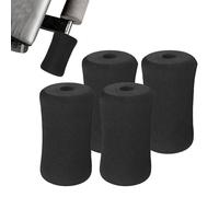 Foam Foot Pads | 4 Pack Roller Buffer Black Tube Cover,Fitness Gear, Exercise Machine Attachments, 0.79 Inches Strength Training Inversion Equipment for Women Men