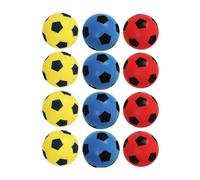 Foam Football Pack Of 12 - Red, Blue & Yellow