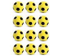 Foam Football Pack Of 12 - Yellow