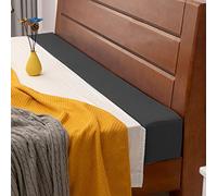 Foam Gap Filler for Sofa Bed, Rectangle Mattress Extender Bolster Headboard Pillow with Removable Cover, Close the Seam for Twin Size/Single/Queen Beds (150x15x15cm,Black)