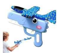 Foam Glider Laun Cher Toy, with Safe Foam Material, 19.5x13.5x3.5cm, Fo-am Gliders Air Planes, Catapult G Un Aircraft, Enhanced Coordination Skills, for Holiday Backyard Yard Summer Boys Girls