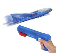 Foam Glider Planes For Kids Lighted Glider Toy Easy Launch Air Gliders Safe Soft Flying Toys Distance Throwing Games For Park Backyard Outdoor Garden Camping Sports Birthday Boys Girls