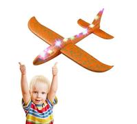 Foam Glider Planes - Kids Airplane Toy, Portable Throwing Aircraft | LED Light Gliding Toy, Catapult Launch Outdoor Flying Entertainment Game for Boys Birthday Party Fun Activity Recreation Pla