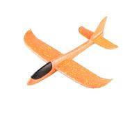 Foam Gliders Plane for Kids, Large Airplane Toy Glider Planes for Boys Girls, Throwing Aeroplane Toys with Dual Flight Mode, Outdoor Sport Game (Orange)