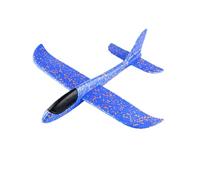 Foam Gliders Plane For Kids, Throwing Foam Airplane Toy, Large Airplane Toy Glider Planes for Boys Girls, Throwing Aeroplane Toys, Dual Flight Mode Aeroplane Toys for Kids Outdoor Sport Game (Blue)