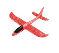 Foam Gliders Plane For Kids, Throwing Foam Airplane Toy, Large Airplane Toy Glider Planes for Boys Girls, Throwing Aeroplane Toys, Dual Flight Mode Aeroplane Toys for Kids Outdoor Sport Game (Red)