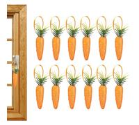 Foam Glitter Artificial Carrots, Easter Carrot Hangable Decorations, Fake Vegetables Hangable Ornaments,12x Carrots Crafts for Festivals Thanksgiving Harvest Decoration