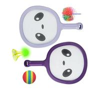 Foam Grip Junior Tennis Racquet Set with Training Accessories Promotes Hand Eye Coordination for Toddler and Shuttlecocks & Storage Bag for Family Backyard Skill Building
