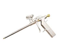 Foam Gun, Construction Caulking Polyurethane Foam Gun, Heavy Duty PU Metal Expanding Foam Gun for Caulking, Filling, Sealing (Golden)