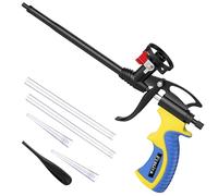 Foam Gun, Preciva Expanding Foaming Gun with Valve Switch, Upgrade Anti-Clogging Dispensing Gun, Needn't Cleaner PU Expanding Heavy Duty Foam-Sprayer Application Gun for Caulking, Insulation