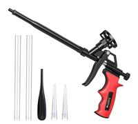 Foam Gun,Preciva Professional Foaming Gun Heavy Duty PU Expanding Black