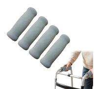 Foam Handle Covers, Sponge Hand Grips Replacement for Walking Aids Hiking Poles for Crutches And Walking, Easy To Install for People With Limited Mobility (2, Gray)