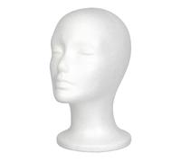 Foam Heads for Wigs Hair Accessories Display Stand | Wig Display Model Head for Stylists Hobbyists Cosplayers Doll Artists Collectors Boutique Home Salon Retail Store Studio