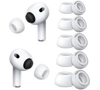 Foam-Infused Ear Tips Replacement Compatible with AirPods Pro 3 (2025), Superior Comfort, Enhanced Noise Cancellation, Secure Fit, Excellent Sound Quality (XXS/XS/S/M/L, 5 Pairs)