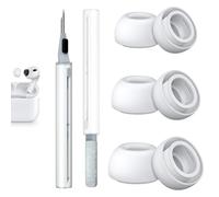 Foam-Infused Ear Tips Replacement Compatible with AirPods Pro 3 (2025), Superior Comfort, Enhanced Noise Cancellation, Secure Fit, Excellent Sound Quality, with Cleaning Pen (S/M/L, 3 Pairs)