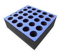 FOAM INSERT FOR 25 MICS, 6U SVHC: No SVHC Microphone Foam Insert Foam insert for 25 microphones Fits into a 6U rack drawer Block size (LxWxH): 405x365x155mm Hole size (Dia.xD): 55x155mm Weight: 0.4kg