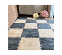 Foam Interlocking Floor Mats Carpet Floor Tiles Cutable Washable 3030cm/1212in Thick 1cm/0.4in for Home Nursery Playroom Decoration-Apricot+Grey||12pcs