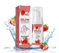 Foam Kids Toothpaste,Childrens Toothpaste,Toddler Toothpaste with Fluoride-Free for U Shaped Toothbrush,Teeth Whitening Foam Teeth Cleaning Anti-Cavity,Natural Mousse Foam Toothpaste.
