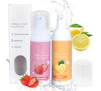 Foam Kids Whitening Toothpaste,Children's Toothpaste,Natural Mousse Foam Toothpaste,Lemon Strawberry Toddler Toothpaste,Strong Teeth, Healthy Gums, Fresh Breath for Kids Age for 3 Up