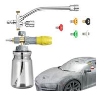 Foam Lance for Pressure Washer | Adjustable Foam Cannon with Double Connector | Washing Nozzles for Vehicles Boats Motorcycles