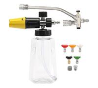 Foam Lance Vehicle Foam Sprayer with 5 Nozzles Ergonomic Soap Dispenser 1000 ml for Car Home Yard Garden
