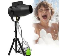 Foam Machine, 1000 W Party Foam Cannon, Portable Foams Maker Stage Large Foam Machine With 6-10M Distance And 80㎡ Coverage For Pool Outdoor Events Birthdays Celebrations & Party(Black)