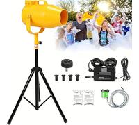 Foam Machine,1000w Party Cannon,with Tripod Stand, Adjustable Angle,6-10m Distance/80m² Area,for Parties/Events/Summer Pool Fun/Private Birthday Parties(Yellow)