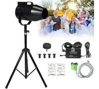 Foam Machine,1000w Party Cannon,with Tripod Stand, Adjustable Angle,6-10m Distance/80m² Area,for Parties/Events/Summer Pool Fun/Private Birthday Parties(Black)