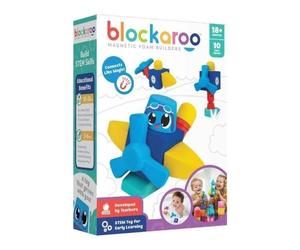 Foam magnetic blocks airplane