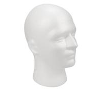 Foam Mannequin Head - 25x12cm Head Model, Wig Hat Display, Adjustable Stand, Practice For Training Tool | Hair Professionals Cosplayers Performers Salon Hobby Artists Costume Makeup For Application