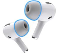 Foam Masters Memory Foam Ear Tips for AirPods Pro 3rd Gen Only | Comfortable | Secure | Better Noise Cancellation | Version 3.0 Replacement Buds, Gray - Medium