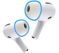 Foam Masters Memory Foam Ear Tips for AirPods Pro 3rd Gen Only | Comfortable | Secure | Better Noise Cancellation | Version 3.0 Replacement Buds, White - Small