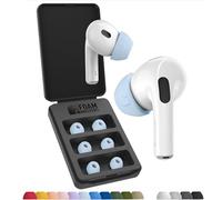 Foam Masters Ultra Premium Memory Foam Eartips for AirPods Pro 1st & 2nd Generation | 3 Pairs | Black Magic Ver 6.0 | Secure | Comfort | Best Removal