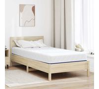 Foam Mattress White & Blue 90x200 cm, Medium-Firm, Comfortable Sleep Solution