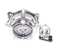 Foam media Air filtration Motorcycle Chrome Air Filter Air Cleaner Filter Fit For Harley Sportster Touring Street Road Electra Glide Softail Dyna(Air Cleaner B)