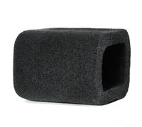 Foam Microphone Windscreen for Fifine AM8 Dense Sponge Filter Reduces Plosives Handheld Mic Cover Black(Black)