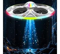 Foam Mini UFO Drone for Kids - RC Plane Flying Toy Remote Control Helicopter with LED Lights, Auto Hover, 2 Batteries (14 Min Flight)