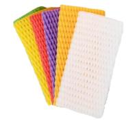 foam net pocket 300pcs Color Shockproof Protective Cover Vegetable Packaging Orange Kiwi Grape Anti-Squeeze Bag(Black)