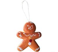 Foam Ornament Set for Christmas Hanging Decorations with Cookie Man Snowflake Star Shapes Suitable for Trees Walls and Holiday Settings (A-Cookie Man)