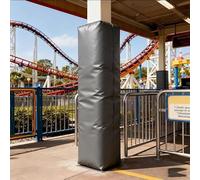 Foam Padding for Square Posts from 7.5 to 20 cm, Weather Protection, PVC, Ideal for Heights 90 210(Grey,H-180CM-7.5X7.5CM)