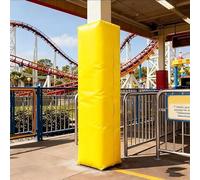 Foam Padding for Square Posts from 7.5 to 20 cm, Weather Protection, PVC, Ideal for Heights 90 210(Yellow,H-120CM-20X20CM)