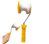 Foam Paint Roller - Miniature Polyester Application Cylinder, Controlled Pigment Distribution Device, Manual Coating Equipment with Flexible Handle, Detail-Oriented Dyeing Aid |