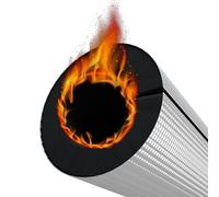 Foam Pipe Insulation Tube ID1 x T0.78, Freeze Protection Insulation Pipe, Flexible Foam Tube with Aluminum Foil for Outdoor Air Conditioner Units(T 15mm,ID 22mm)