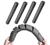 Foam Pipe Lagging Sleeve Pack - Multi Layer Thermal Insulation Wrap, 4 Unit Set, Closed Cell Water Resistant Foam Tubing, Heat Preservation Anti Condensation | Plumbing Tube Protection for Copper Rods